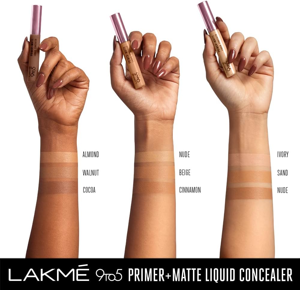 LAKMÉ 9to5 Primer+Matte Liquid Concealer 10 Ivory, 5.4 ml - View 5 of 7
