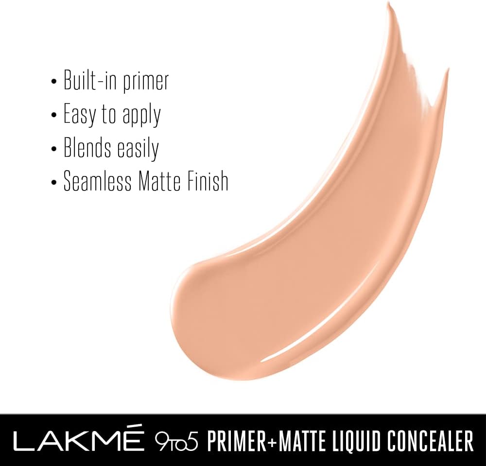LAKMÉ 9to5 Primer+Matte Liquid Concealer 10 Ivory, 5.4 ml - View 6 of 7