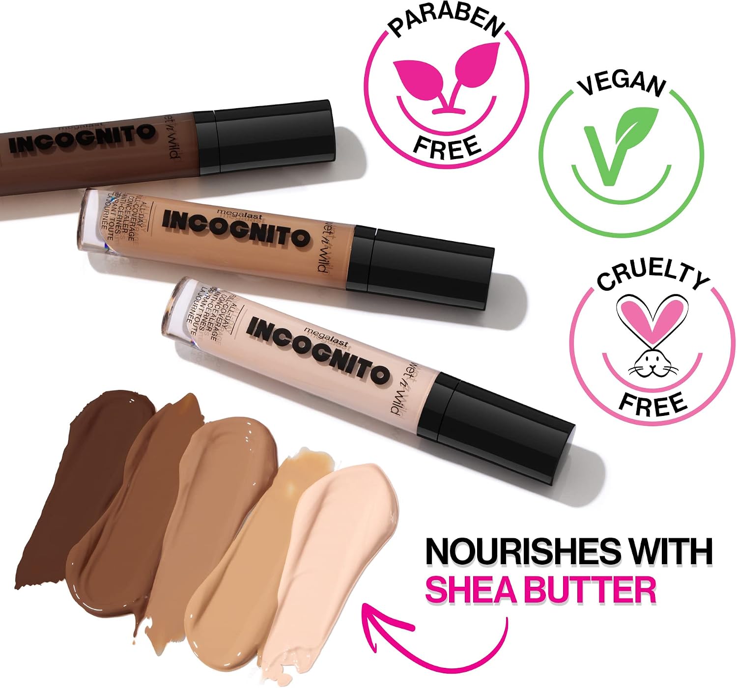 Wet n Wild, Mega Last Incognito AllDay Full Coverage Concealer, Light Beige, 0.18 Ounce - View 4 of 5