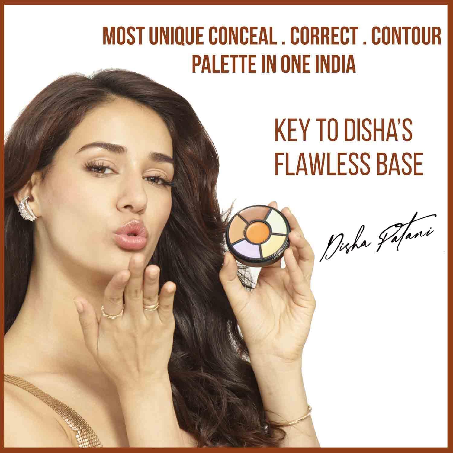  Pro Concealer Palette - Shade Corrector | Makeup Wheel for Face | Satin–Matte Finish | 3-in-1 Conceal, Contour & Correct | Waterproof | Full Coverage | 15gm - View 6 of 8