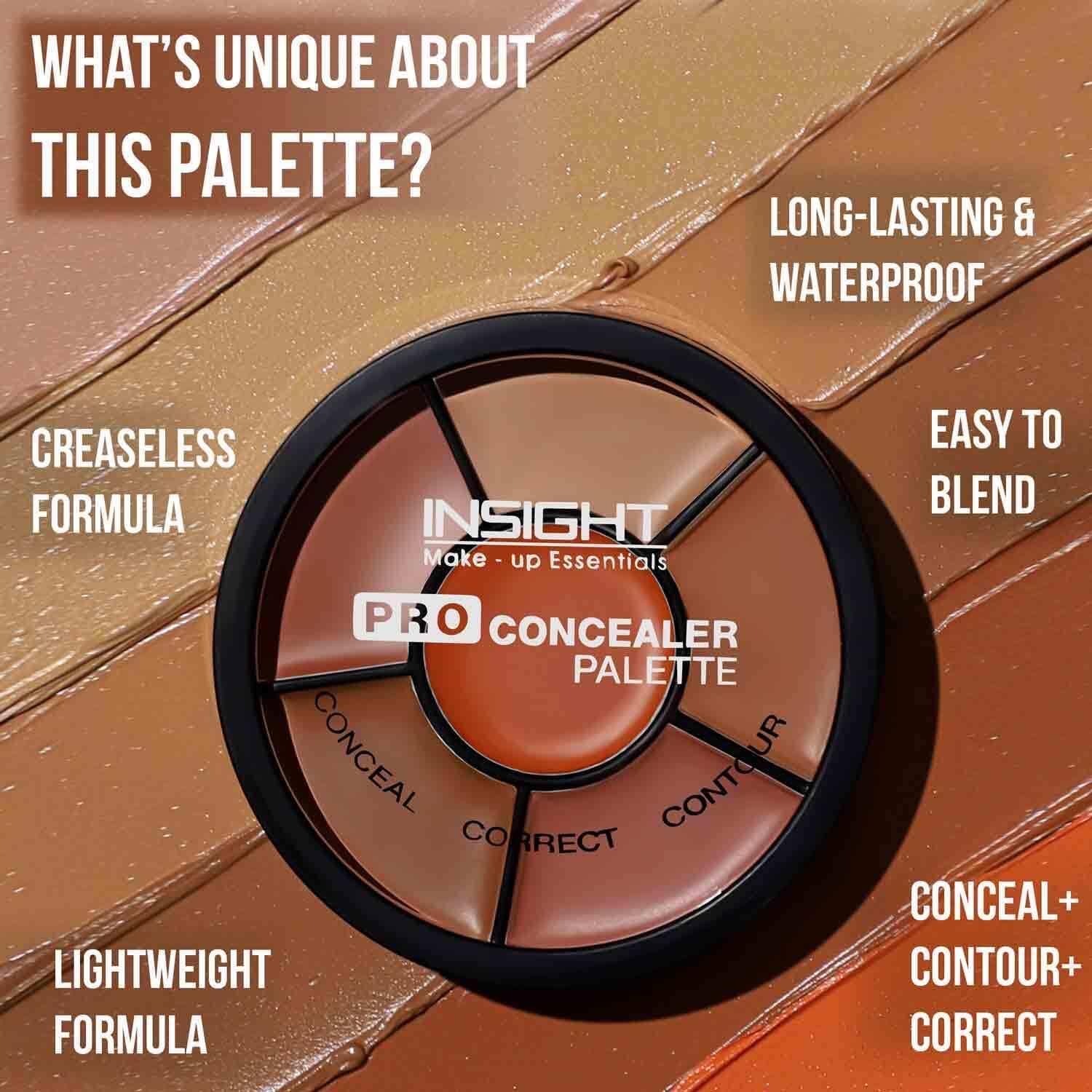  Pro Concealer Palette - Shade Corrector | Makeup Wheel for Face | Satin–Matte Finish | 3-in-1 Conceal, Contour & Correct | Waterproof | Full Coverage | 15gm - View 8 of 8