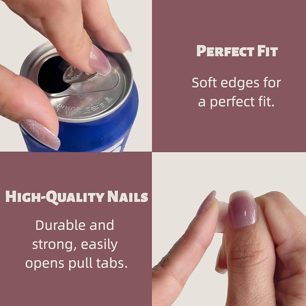 Anzailala 30 Pcs Press On Nails for Women, Short Fake Nails Kit (30 Pcs) - View 5 of 6