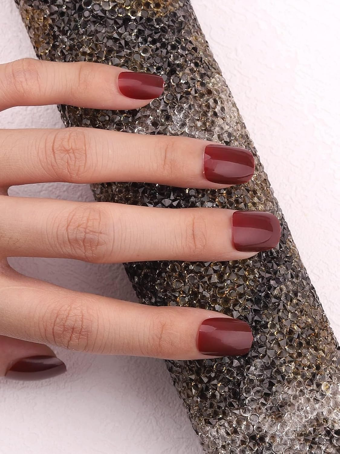 NAILWIND 120 Pcs Soft Gel Nails | Medium Round Artificial Nails Extensions | Combo in 5 Colors With Glue Stickers | Acrylic Nails Press ons for Women Girls (03) - View 6 of 6